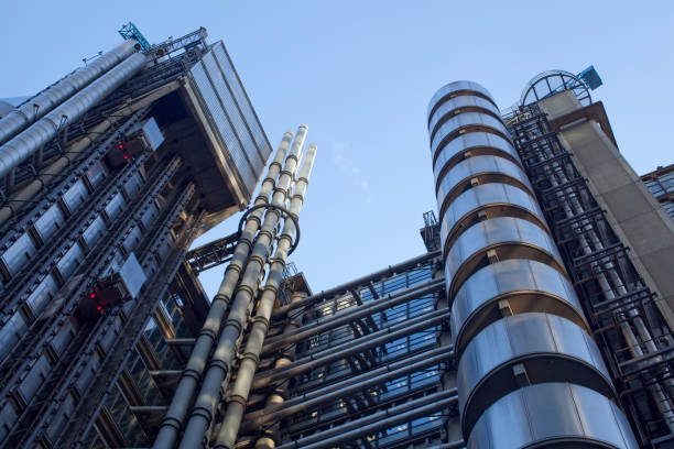 istock London UK. Lloyds Building. Financial district 1125345723