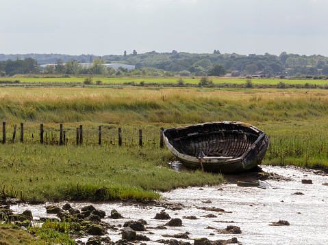 Old rowboat, Faversham, England, United Kingdom