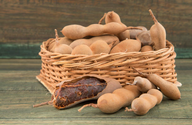 istock Tamarind tropical fruit - Tamarindus indica. 1125347048