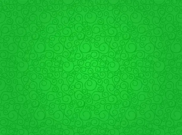 Vector illustration of Green vector seamless abstract background