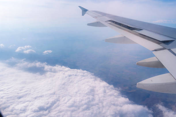 istock A landscape shot high above the airplane cloud. 1125349454