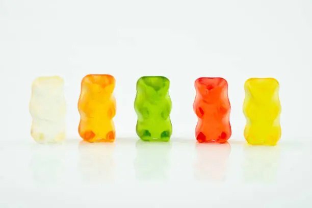 dessert colorful gel bears