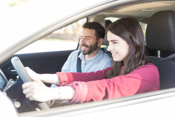 istock Couple Traveling By New Car 1125350556