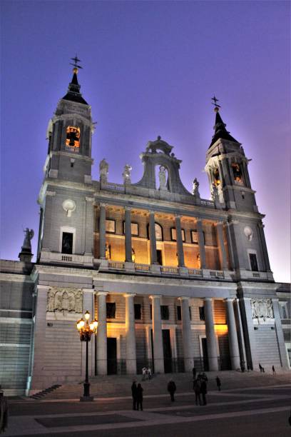 istock Almudena Cathedral, evening loght, in Madrid, Spain 1125352140