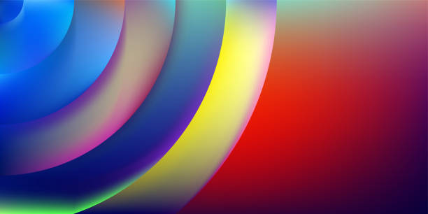 istock Abstract background with colourful and gradient style of modern circle design 1125355052
