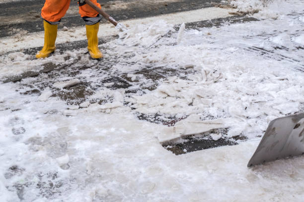 istock Workers cleans snow shovel 1125357060