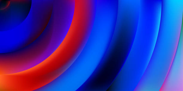 Futuristic design of screen wallpaper holographic fluid bright gradient background. Liquid color covers set. Fluid shapes composition