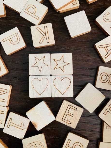 istock Letters, numbers and heart shapes 1125358411