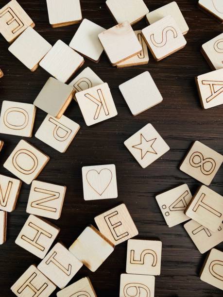 istock Letters, numbers and heart shapes 1125358433