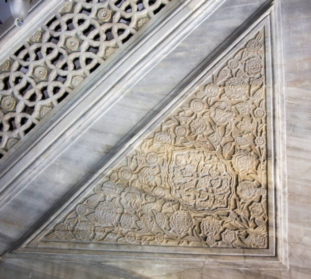 istock Ottoman marble carving art detail 1125361677