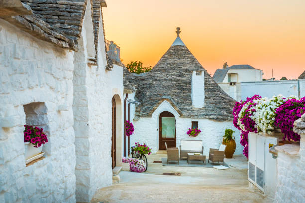 Trulli houses in Alberobello Trulli houses on Alberobello city, Apulia, Italy. trulli house photos stock pictures, royalty-free photos & images