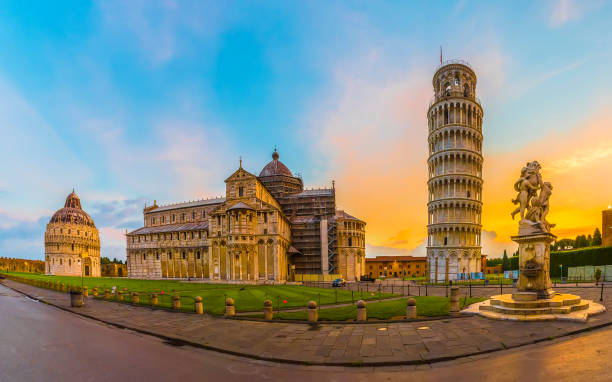 istock Pisa Cathedral with Leaning Tower of Pisa 1125386172