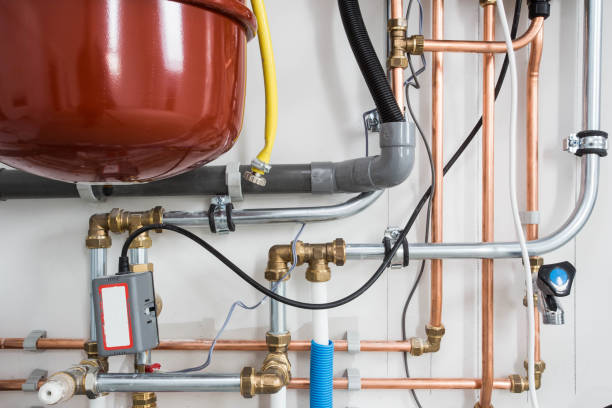 istock Heating installation, household boiler with heat pomp new 1125389421