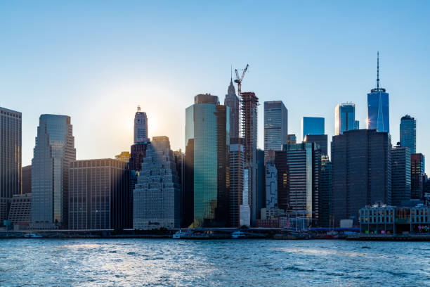 istock Sunset over Manhattan - View from Brooklyn park 1125402207