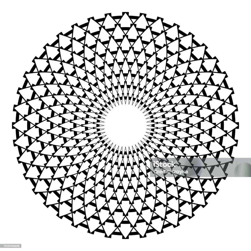 Pattern Design Geometry Rotations Circle Design Element Abstract Geometric Rotation Pattern Stock ...