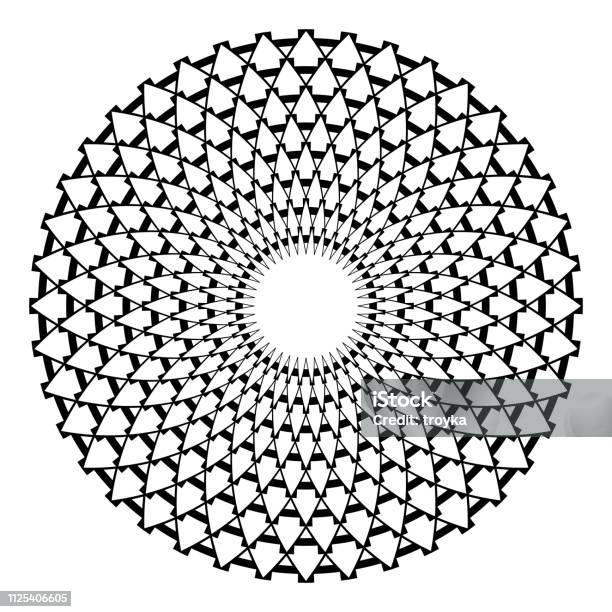 Designs With Rotation Circle Design Element Abstract Geometric Rotation Pattern Stock ...