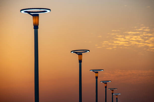 istock Lighting equipment in street, Led lamp. 1125413383