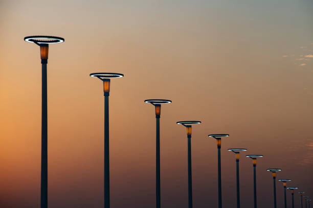 istock Lighting equipment in street, Led lamp. 1125413696