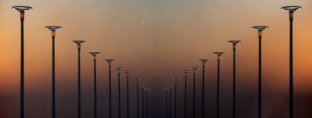 Lighting equipment in street, Led lamp.