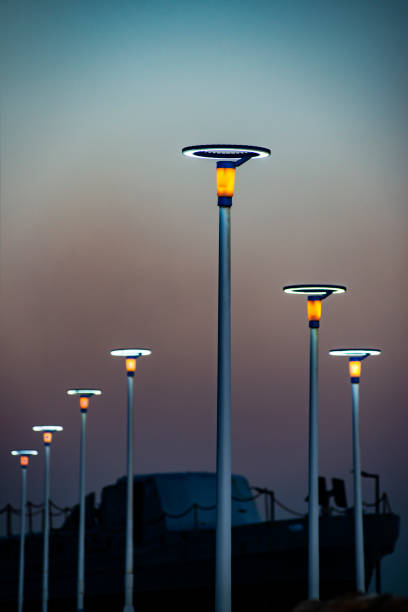 istock Lighting equipment in street, Led lamp. 1125415478