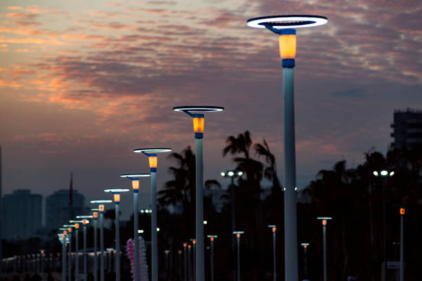 Lighting equipment in street, Led lamp.