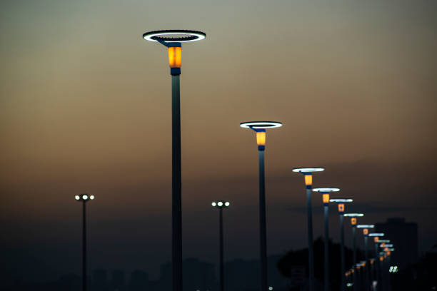istock Lighting equipment in street, Led lamp. 1125415779