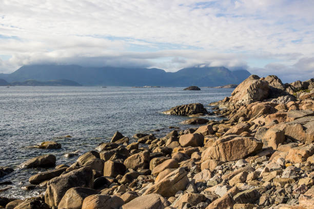 istock fjord and mountain range in Lofoten 1125418015