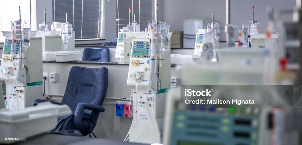 hemodialysis room equipment Dialysis Stock Photo