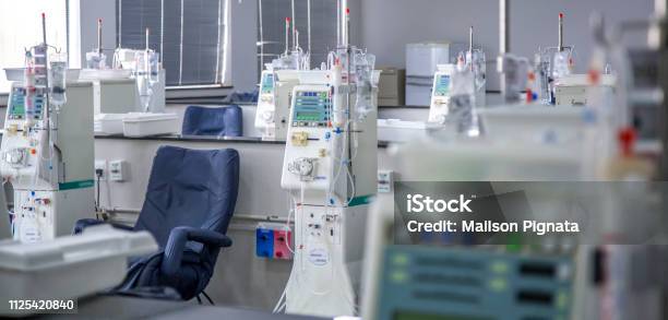 Hemodialysis Room Equipment Stock Photo - Download Image Now - Dialysis, Hospital, Medical Clinic