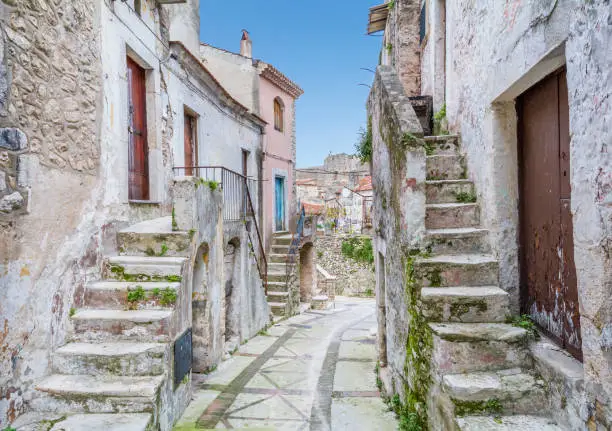 Scenic sight in Vico Garganico, old rural village in Foggia Province, Puglia (Italy)