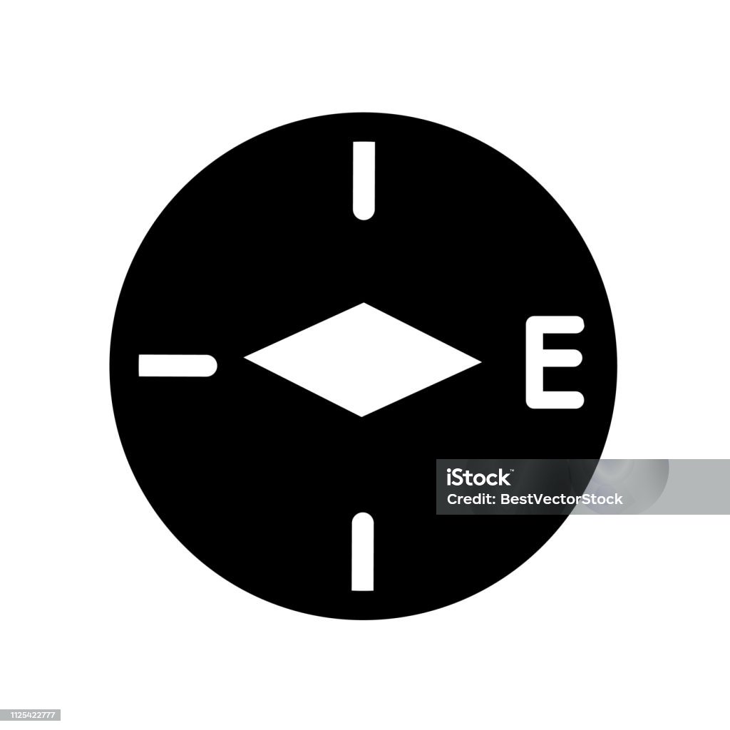 Ostsymbol Trendigen Osten Logokonzept Auf Weißem Hintergrund Aus Karten