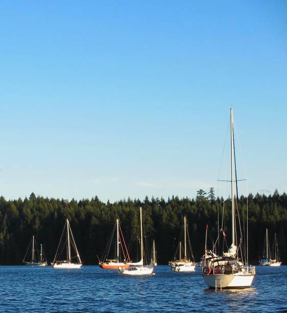 istock Tranquility at Anchor a View East as the Sunsets 1125427008