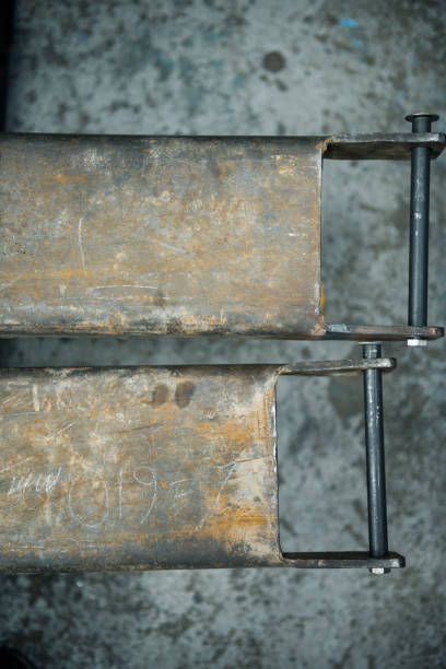A hard industrial machinery metal texture background, showing signs of scratches, usage. Beautiful industrial arty textured background perfect for type or logo