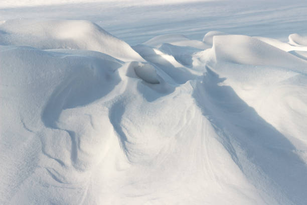istock snowdrift after a snowstorm, background. In clear weather 1125434890