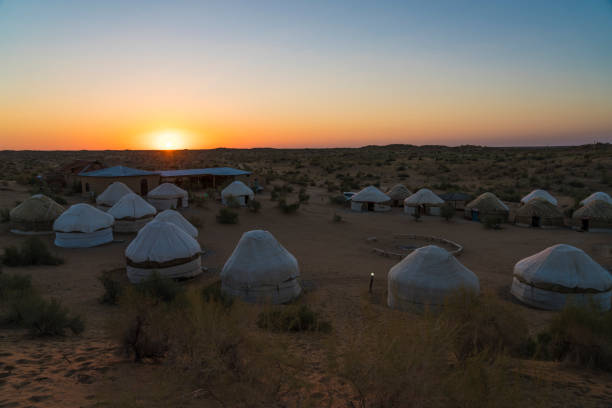 istock Yurts in the Kyzyl Kum Desert 1125439321
