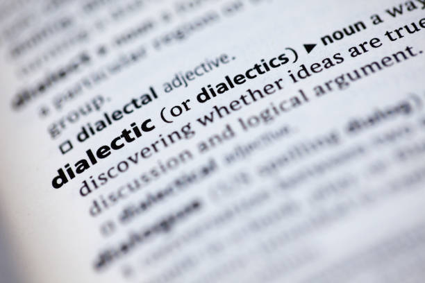 istock Close up to the dictionary definition of word Dialectic 1125439335