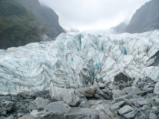 ghiacciaio franz josef - nuova zelanda - franz josef glacier foto e immagini stock