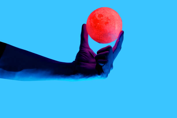 istock Isolated on blue background photo of man 1125445283