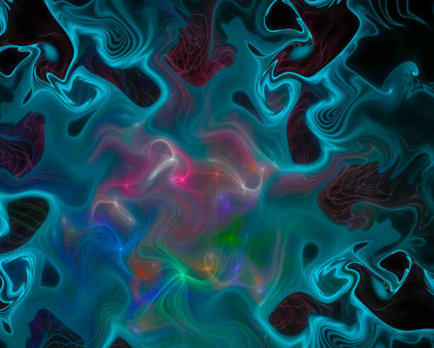 istock abstract digital fractal, fantasy design, party 1125446827