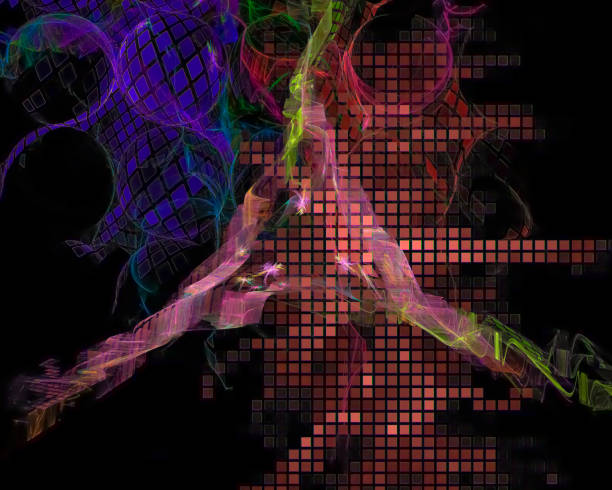 istock abstract digital fractal, fantasy design, party 1125447422