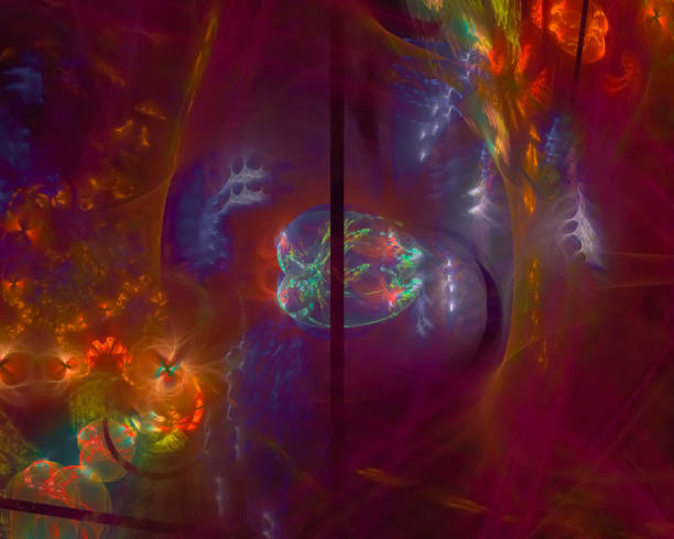 istock abstract digital fractal, fantasy design, party 1125447737