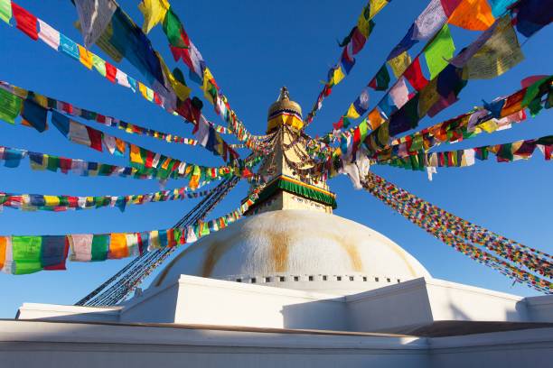 istock Boudhanath stupa, Kathmandu city, buddhism in Nepal 1125450542