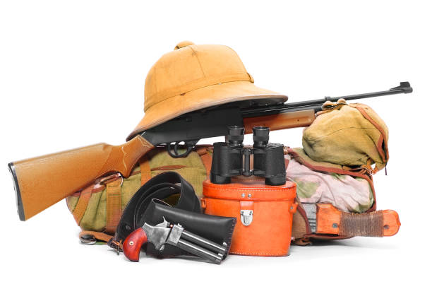 istock Vintage gear for camping in the wilderness. 1125451316