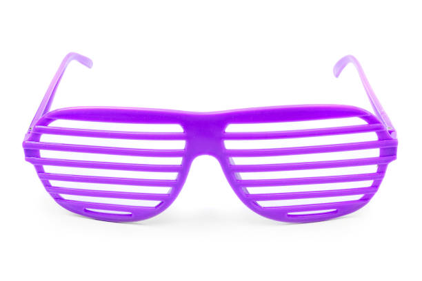 Extravagant party goggles. Fashion accessory on a white background.