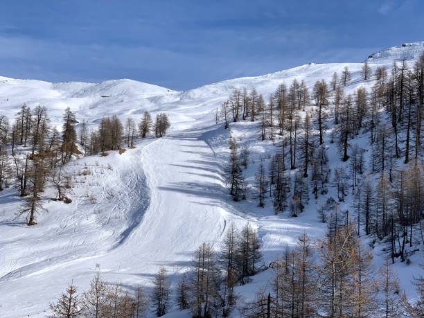 istock Alpine ski slope in the Piedmont Alps 1125454937