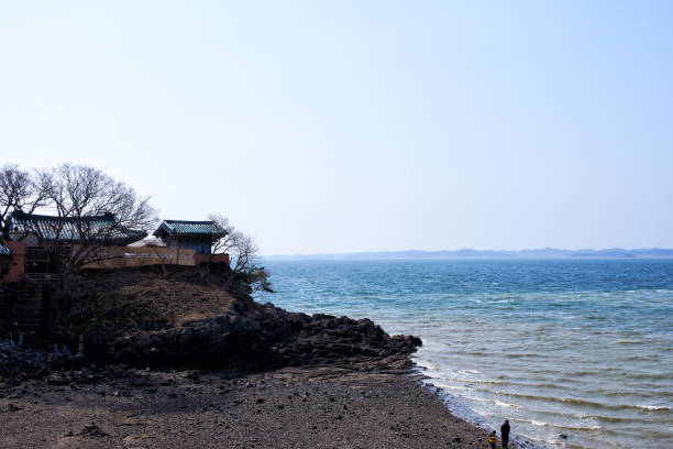 istock a small temple at sea 1125456966