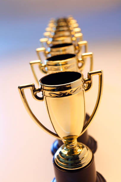 istock Row Of Trophies 1125457142