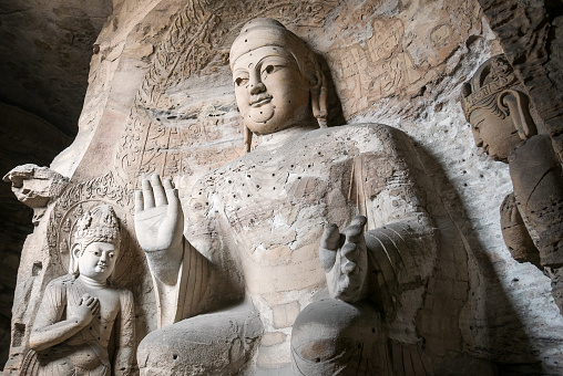 Cave 3 Giant Buddha, Yungang Caves, Datong, China