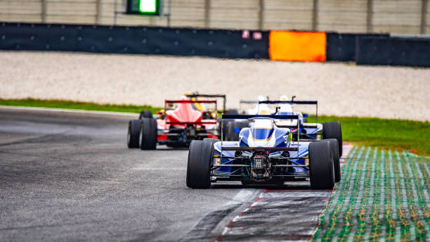 istock Formula race cars on a race track 1125471576