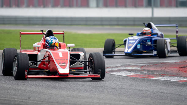 istock Formula race cars on the track 1125471584